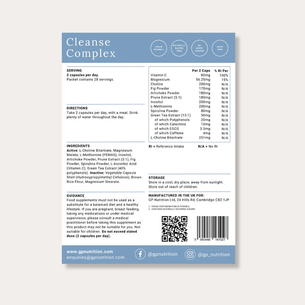 CLEANSE COMPLEX (kapsle) - imunita, detox, podpora jater, krásná pleť